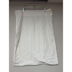 The Land of Nod White Cotton Standard Pillowcase